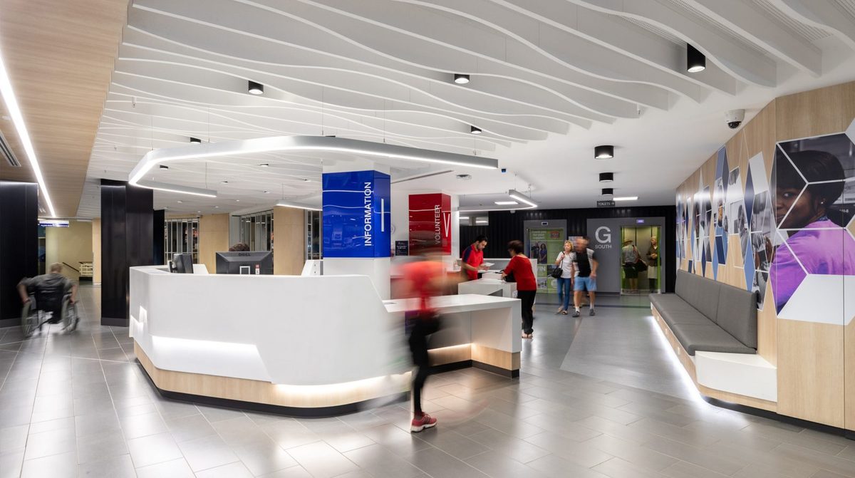 Hospital entrance — non-emergency medical transport Melbourne